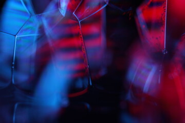 Red and purple fluid pattern, fluid background, plasma, fluid movement, red sphere, smooth movement, one bright line in the dark background, flat panels