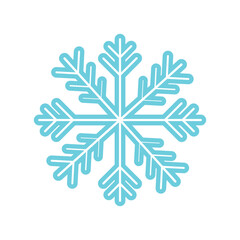  blue snowflake icons collection. Winter snow vector icon illustration sign, Symbol of snow.