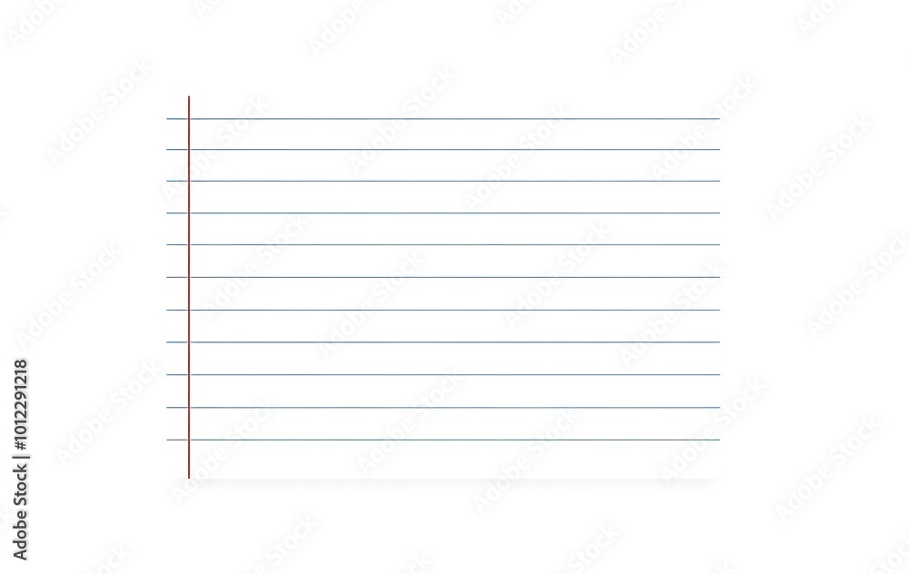Poster creative vector illustration of realistic square, lined paper blank sheets set isolated on transpare