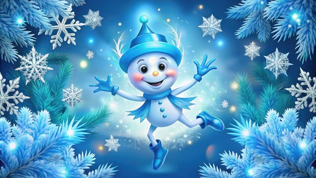 Jack Frost SVG Design for Winter Crafts, Holiday Decorations, and Seasonal Projects in Vector Format