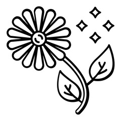 daisy flowers icon