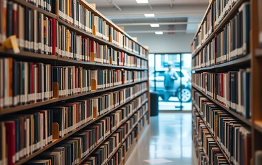 books in the library
