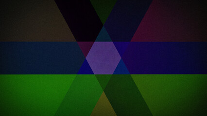 Obraz premium A bold geometric gradient featuring deep shades of green, blue, purple, and brown, with a grainy texture. Ideal for 4K backgrounds, banners, and modern creative designs