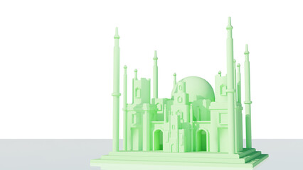 Beautiful mosque in heaven 