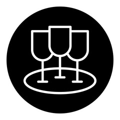 Drink Glasses Vector Icons