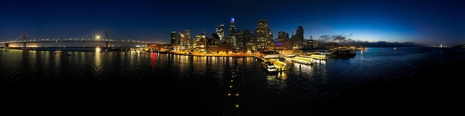 Obraz premium San Francisco Night Skyline