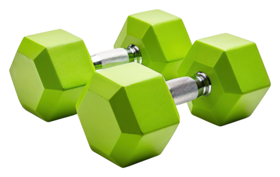 PNG Green classic dumbbells sports green gym.