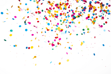 PNG Colored confetti flying backgrounds white background celebration.
