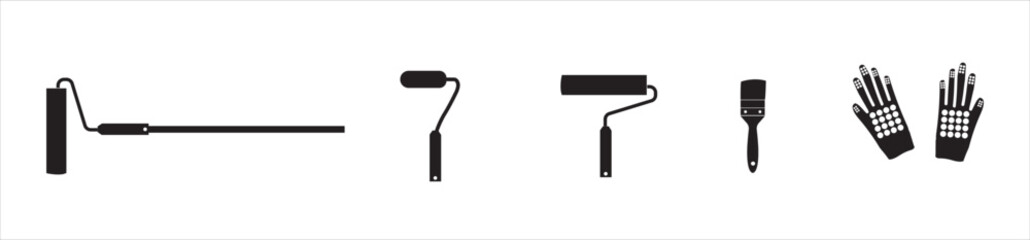 Renovation and repair tools icons. Renovation and repair tool icon set vector illustration