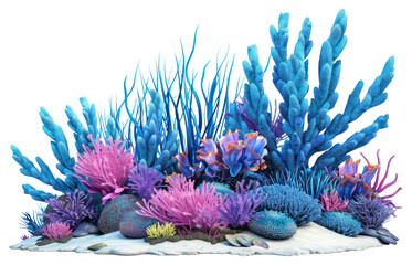 Naklejka premium PNG Turquoise coral reef nature ocean plant.