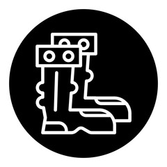 Wild Boots Vector Icons