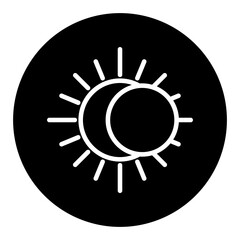 Solar Eclipse Vector Icons