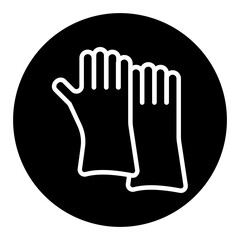 Obraz premium Cleaning Gloves Vector Icons