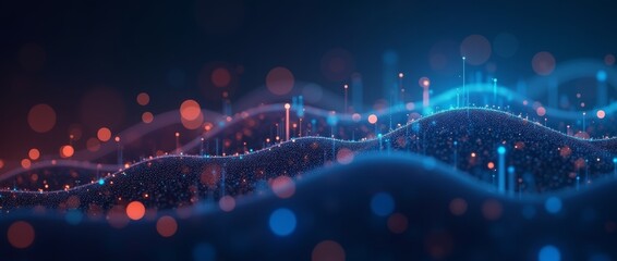 Abstract digital data background. Art can be used in the description of network abilities, technological processes, digital storages, science, education, etc.