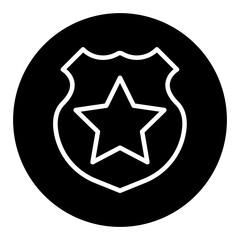 Police Badge Vector Icons
