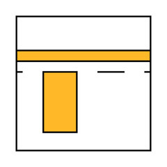 kaaba muslim religion building line icon vector. kaaba muslim religion building sign. isolated symbol illustration