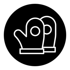 Mitten Vector Icons