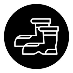 Winter Boot Vector Icons