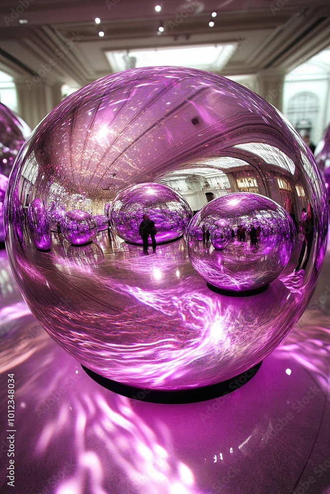 Poster Exploring a Vibrant World Where Sound Forms Interactive Plasma Displays in a Surreal Environment