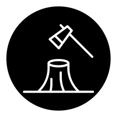 Deforestation Vector Icons