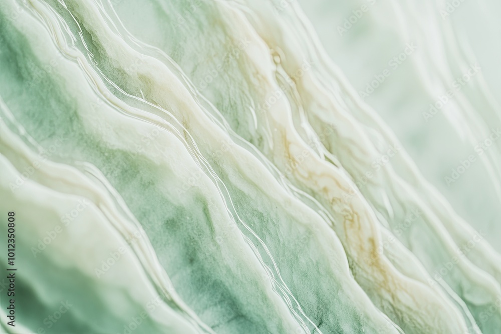 Poster Luxurious Jade Texture With Intricate Patterns and Subtle Variations in Tone