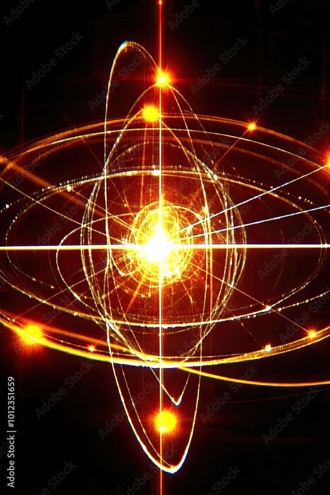 Poster Exploring the Fundamental Structure of the Quantum World With Vibrant Energy Patterns