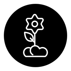 Spring Flowers Vector Icons