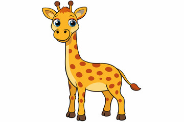 Fototapeta premium Animal Giraffe Sublimation Designs - Vector, Cartoon, Clipart, Line Art for Graphics & Print, Animal giraffe sublimation, vector, cartoon, and clipart for digital graphics and print use