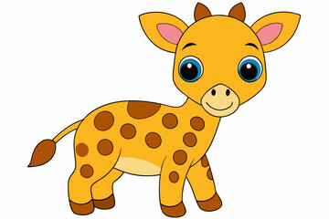 Animal Giraffe Sublimation Designs - Vector, Cartoon, Clipart, Line Art for Graphics & Print, Animal giraffe sublimation, vector, cartoon, and clipart for digital graphics and print use