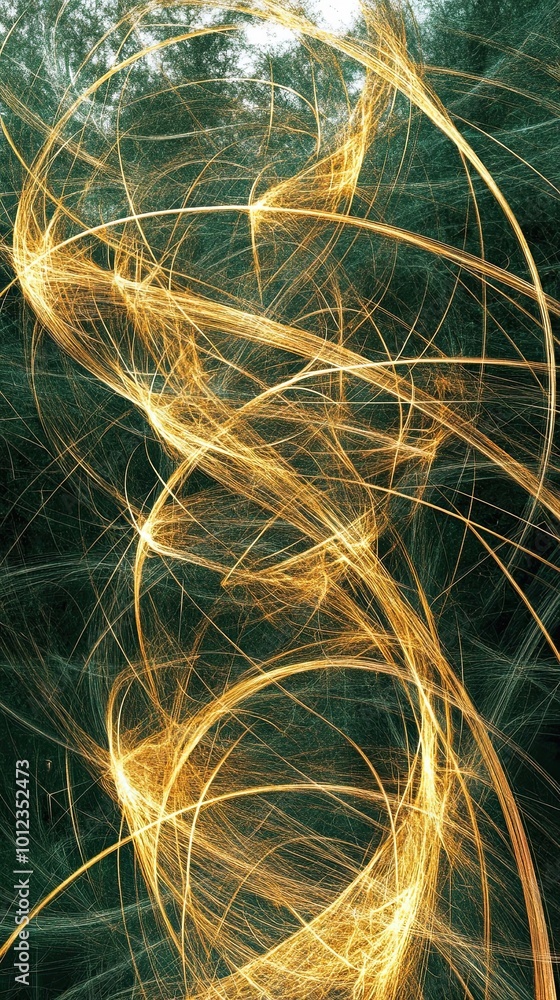 Poster Exploring the Intricate Patterns of Quantum Entanglement in a Natural Setting at Dusk