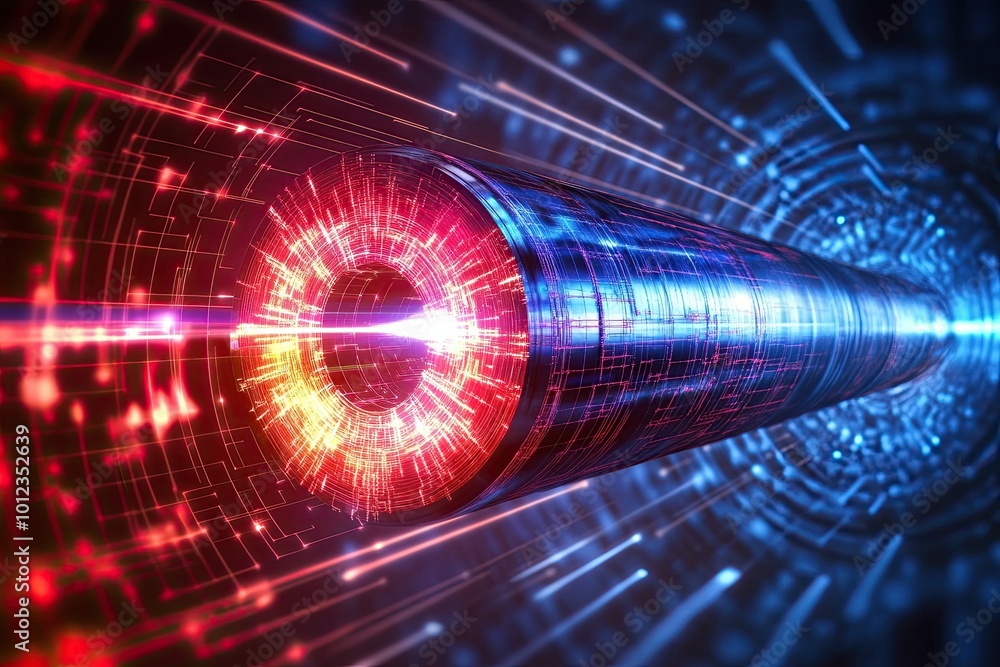 Poster exploring quantum entanglement: the fascinating principles of advanced physics