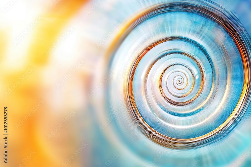Aufkleber swirling vortex of light captures the imagination of time travel enthusiasts in a digital realm