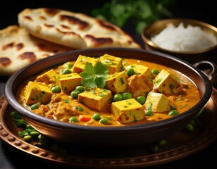 Indian Food Matar Paneer