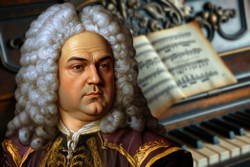 Georg Friedrich Händel (or George Frideric Handel in English) was a German-born Baroque composer who spent most of his career in London. He's considered one of the greatest composers of all time
