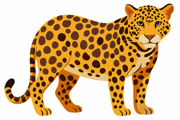 Animal Leopard Sublimation Vector Illustration - Cartoons, Clipart, and Line Art Design, Stylish animal leopard sublimation designs for vibrant and playful graphics.