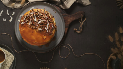 Delicious caramel cake