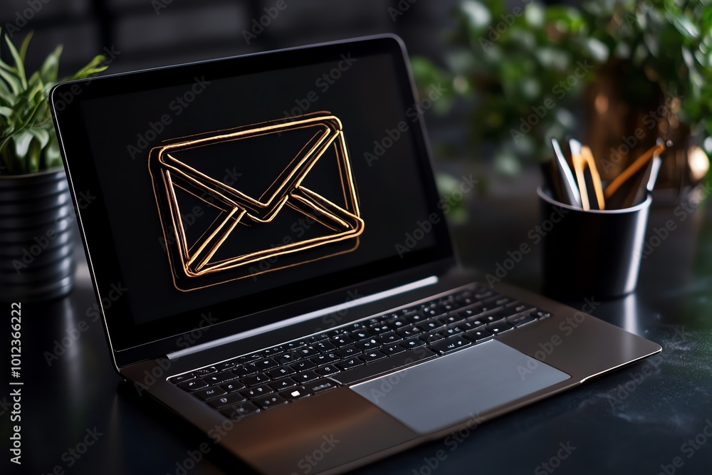 Poster A phishing email open on a laptop screen, with confidential information being unknowingly sent, symbolizing one of the most common methods of data theft
