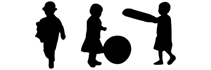 silhouette of a person children day