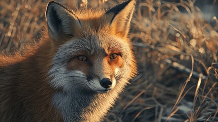 Fototapeta premium Red Fox Portrait in the Wild