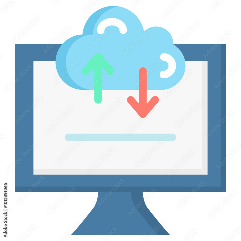 Canvas Prints Cloud Computing Icon