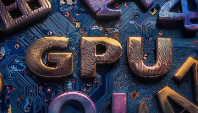 GPU Close-Up on Circuit Board Design
