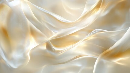 An abstract golden and silver background with blurred pale geometric shapes creating a delicate, light canvas, evoking subtle elegance and beauty
