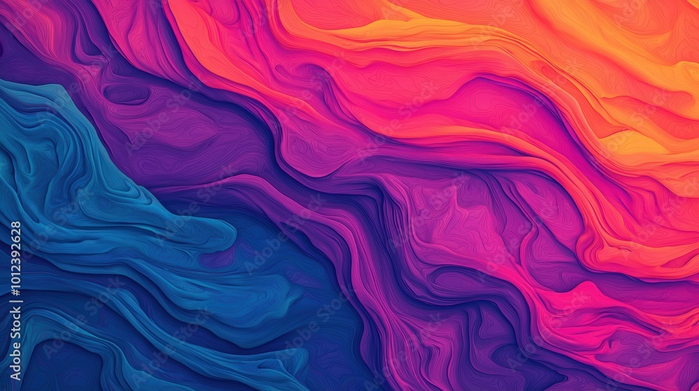 Poster abstract colorful wave pattern texture.