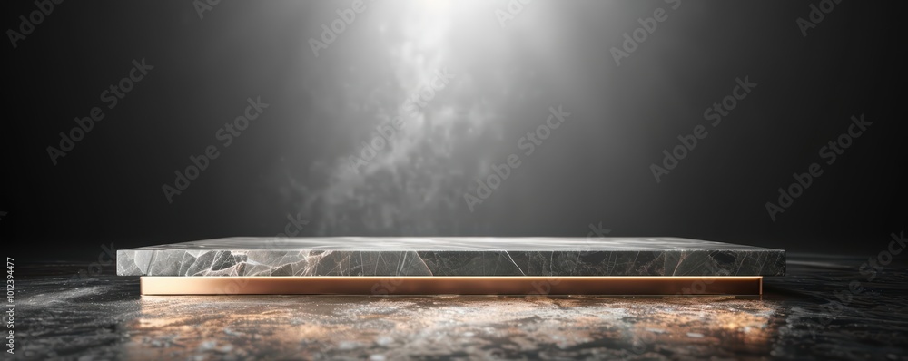 Fototapete elegant marble surface illuminated with soft light, perfect for showcasing products or creating a mo