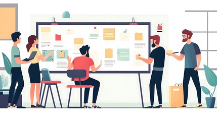 Creative minds collaborating boldly on a whiteboard of endless possibilities
