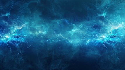 Abstract Blue Background with White Lightning Streaks