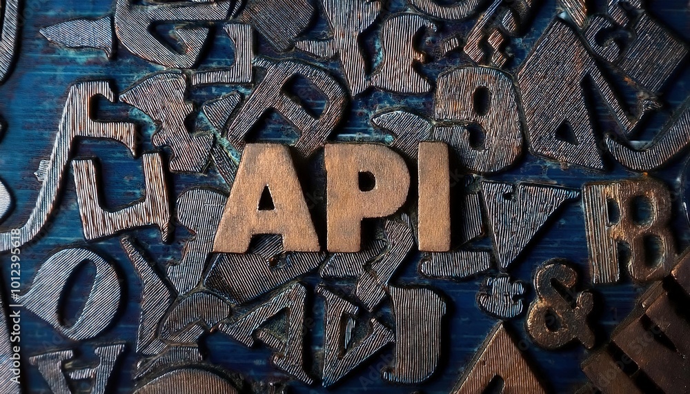Poster API in Vintage Typography: Understanding Application Programming Interfaces