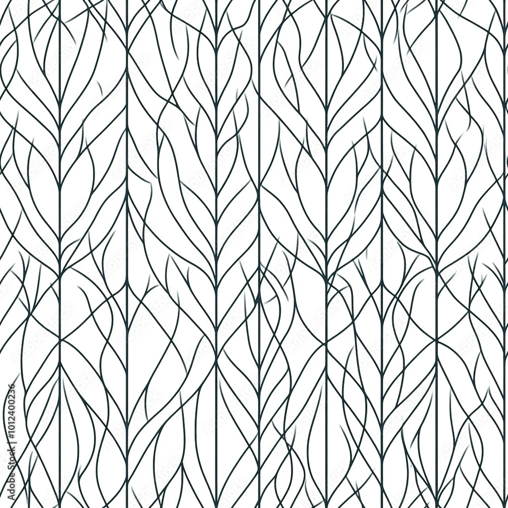 Poster vector seamless pattern with thin lines, modern geometric background for design. minimalist line art