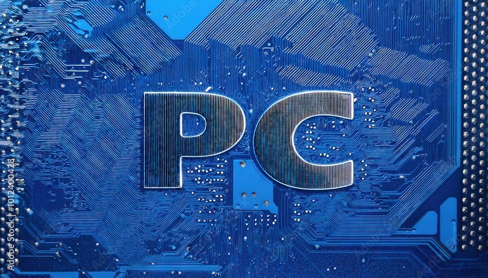 Poster high-tech computer circuit board pc design