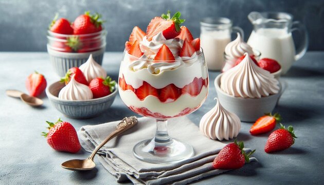Mascarpone mit Erdbeeren
